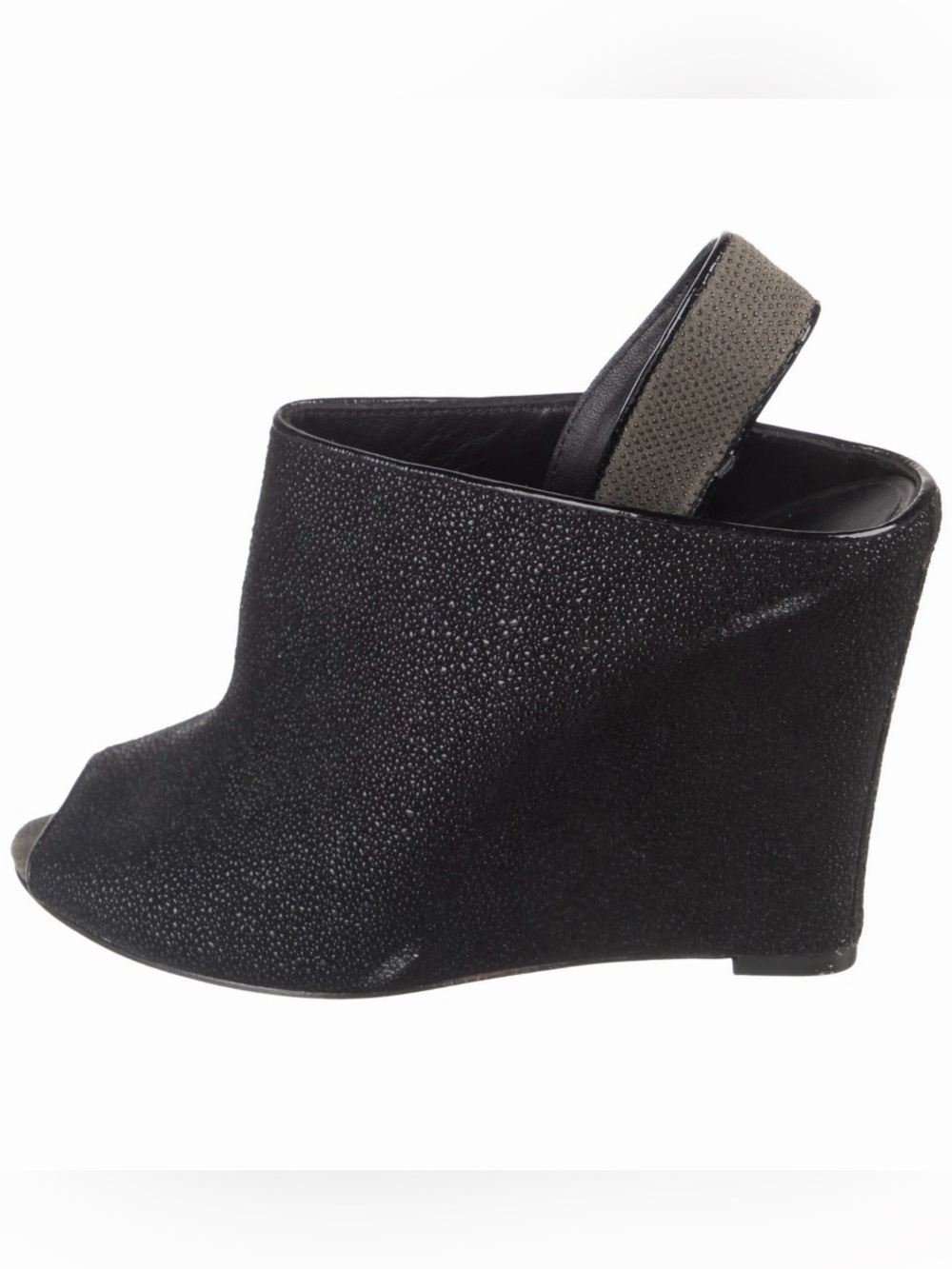 Rebecca Minkoff Wedge Textured Heel Peep toe Bootie Wedges Size 6.5